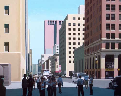 "Church Street - Lower Manhattan" - acrylic on canvas, 24" x 30"