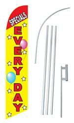 Specials Every Day Swooper/Feather Flag + Pole + Ground Spike