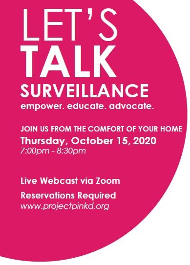Area Medical Professionals to Join Project Pink’d at Upcoming Let’s Talk Surveillance Live Panel