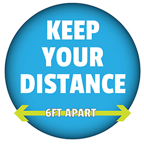 11 - Floor Decal - Keep Your Distance