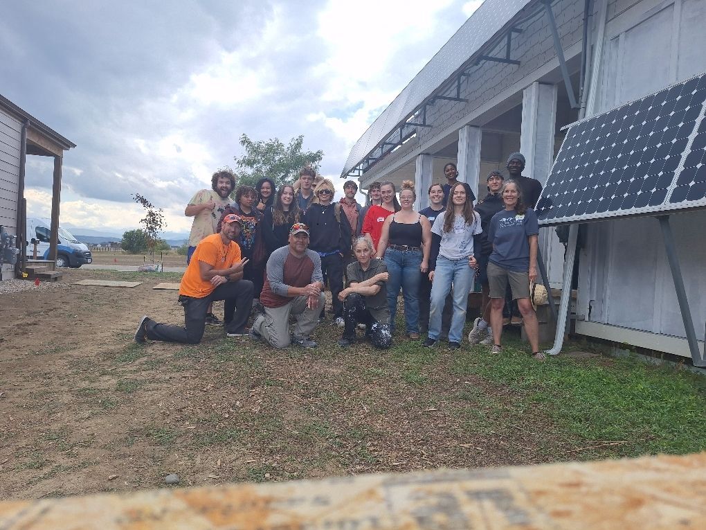Abraham with the YMCA volunteers