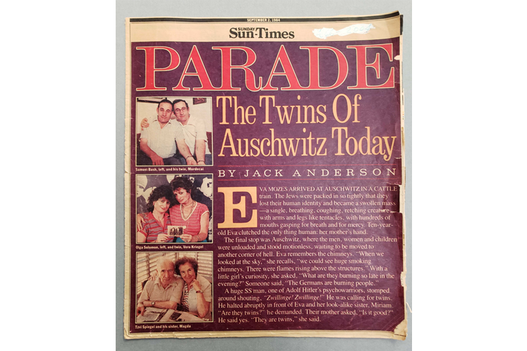 September 2, 1984: Mengele Twins Featured in "Parade Magazine"