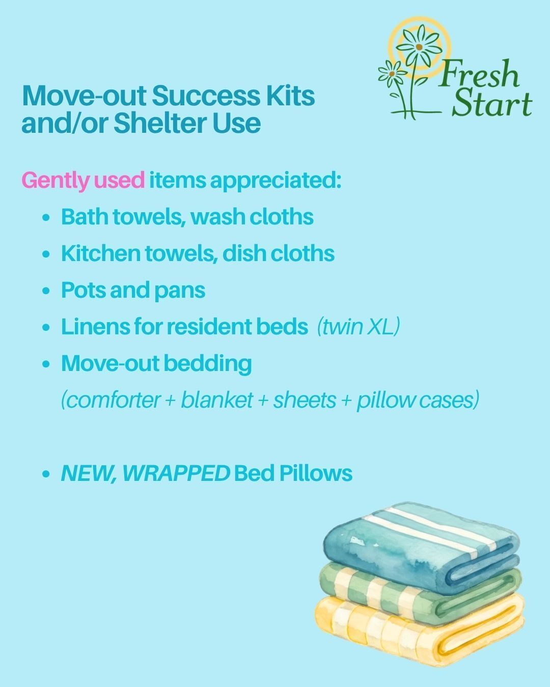 Gently Used - Items Needed