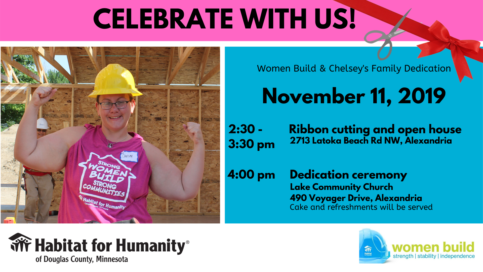 Women Build Dedication for Chelsey's home - Nov 11, 2019
