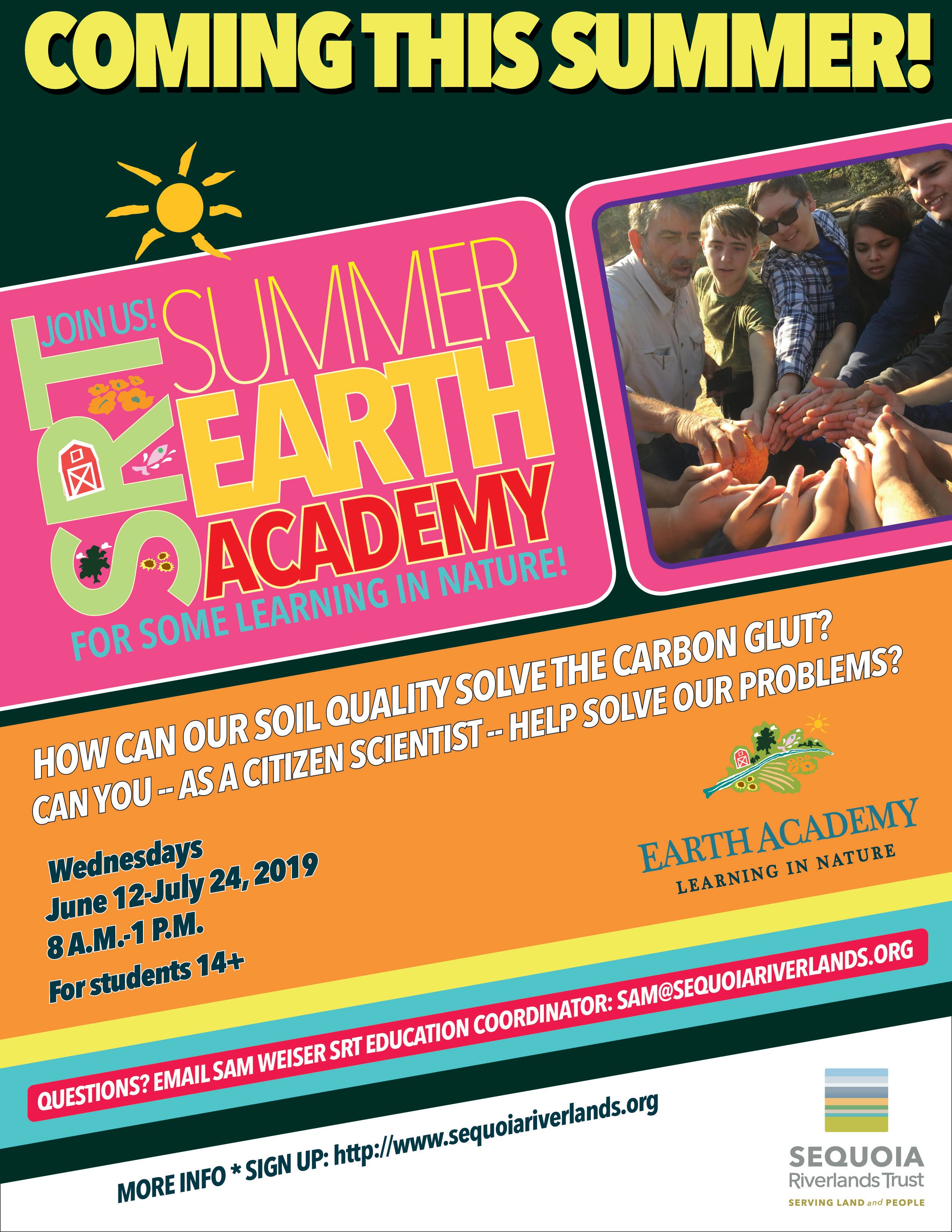 EARTH Academy summer session enrolling NOW!