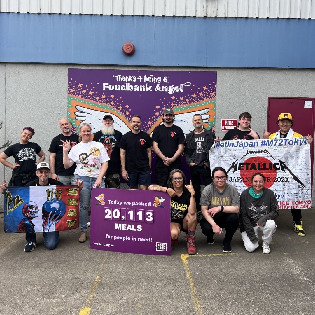 #MetallicaGivesBack to Two Local Orgs in Melbourne