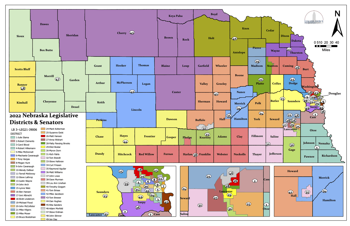 Nebraska Counties And Their Numbers