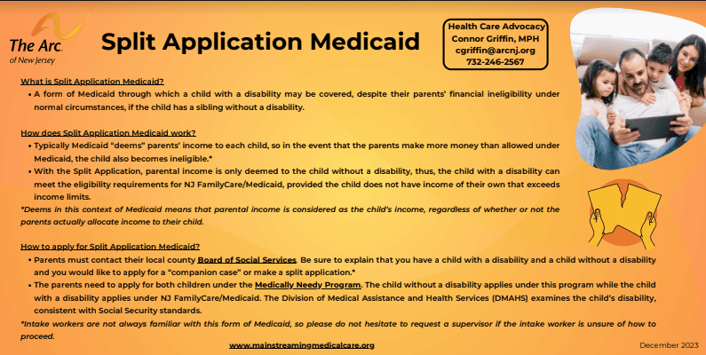 Split Application Medicaid