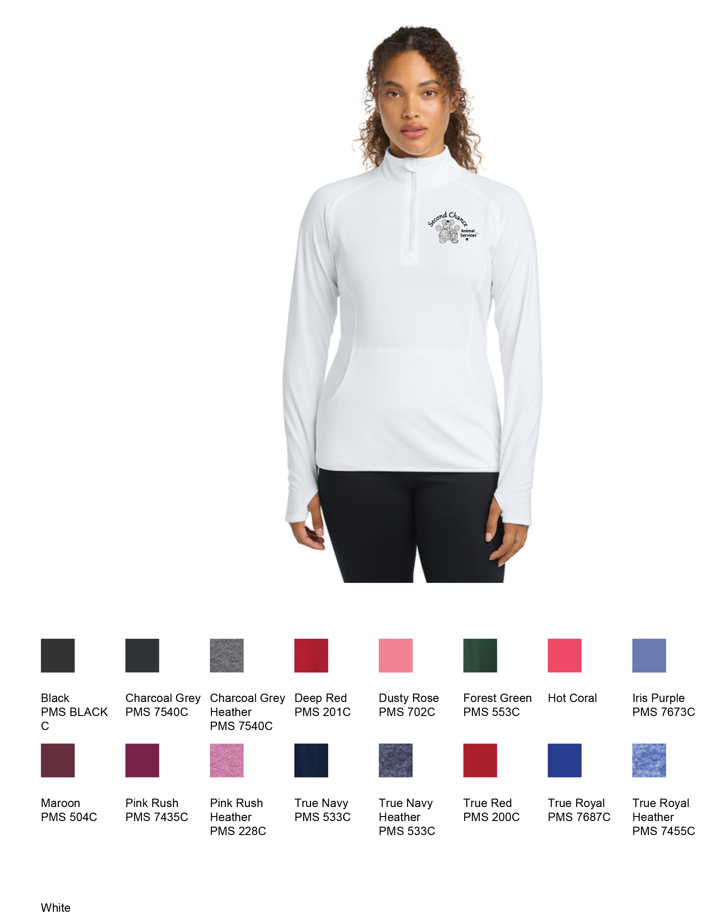 Ladies 1/4-Zip Pullover