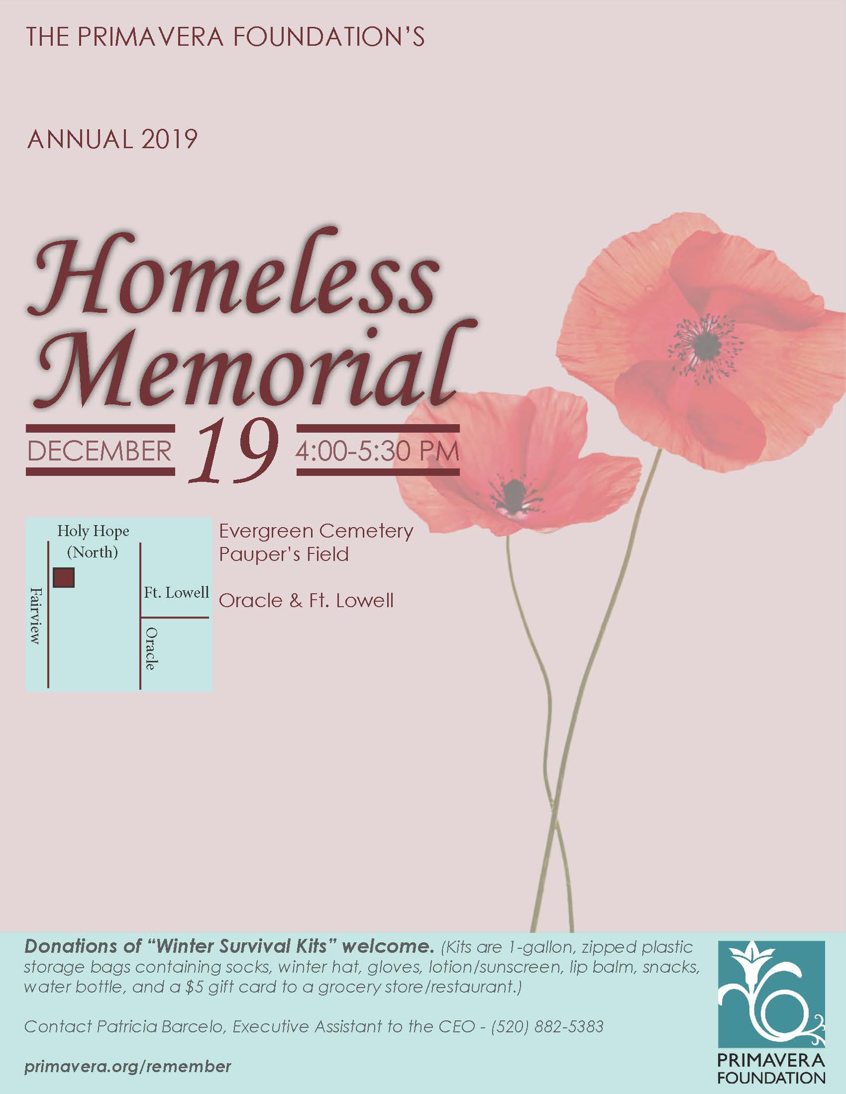 Primavera Annual Homeless Memorial
