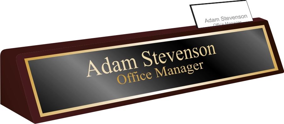 Boost Company Morale With Name Plates Signsations