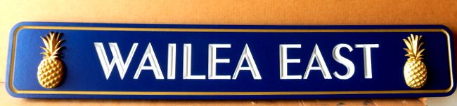 Q21877 -  Quarterboard Sign "Wailea East" for a Hawaiian Coastal Residence