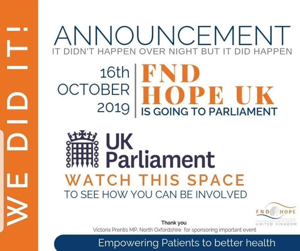 FND Hope UK is going to Parliament