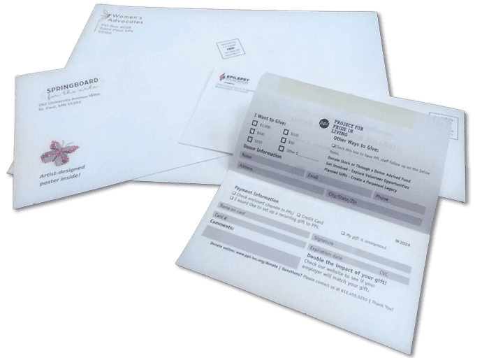 Envelopes, including #10s, Announcement, and Remittance Envelopes Prints