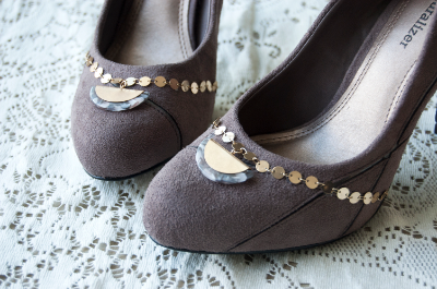 Style your prom pumps with thrifted gems from Goodwill.