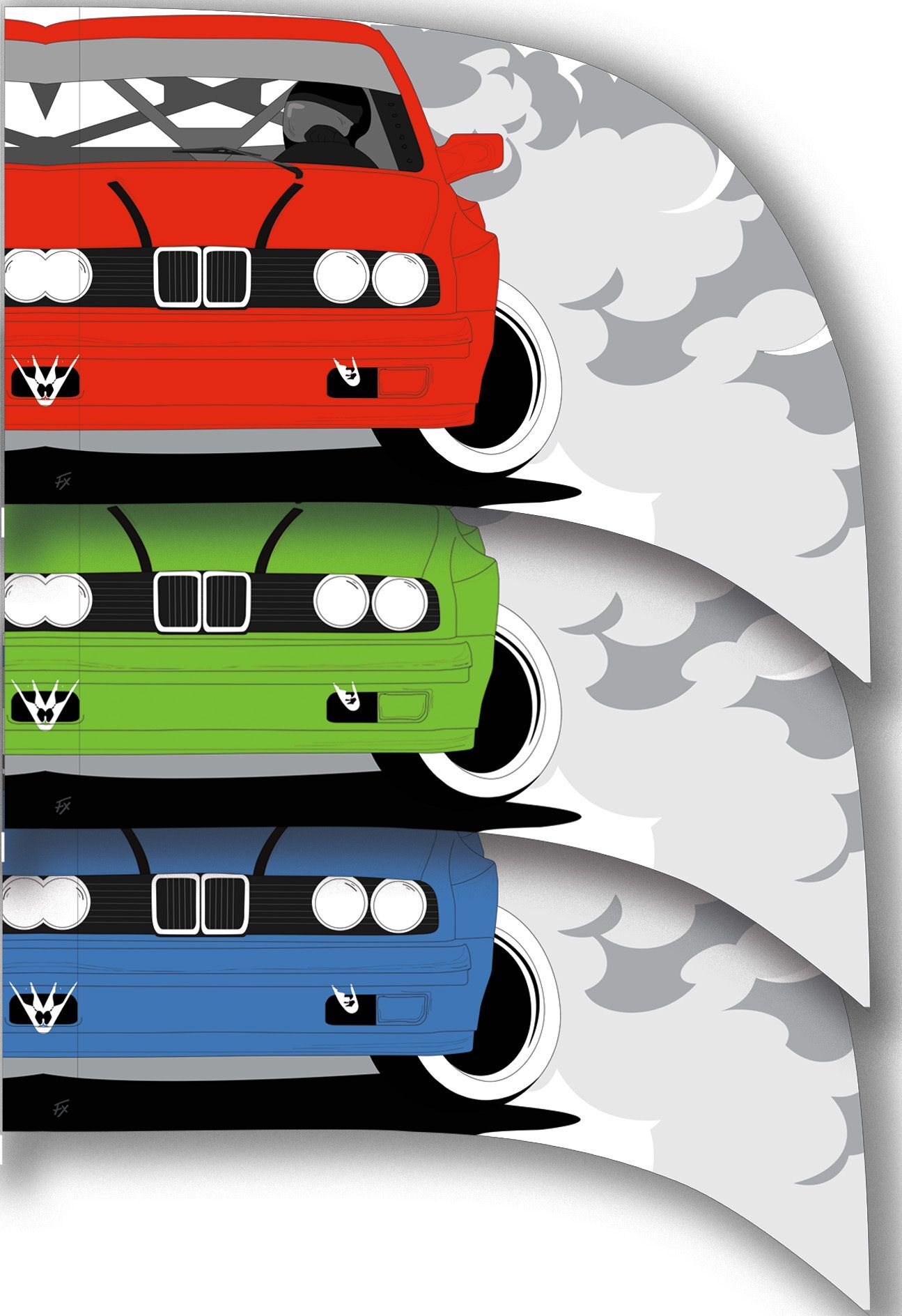 Multicolor Car Swing