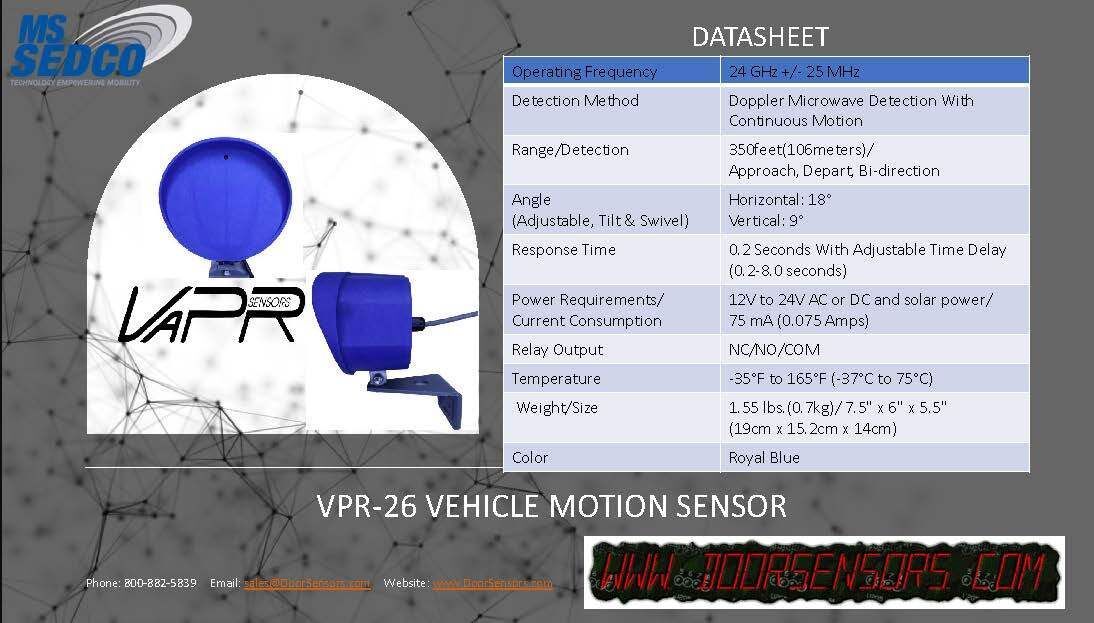 VPR-26 Door Sensor