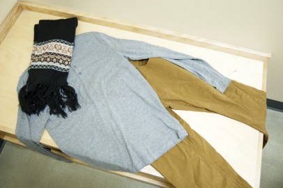 On a #goodwilldate couples pick out outfits for each other. This is the husband's outfit.