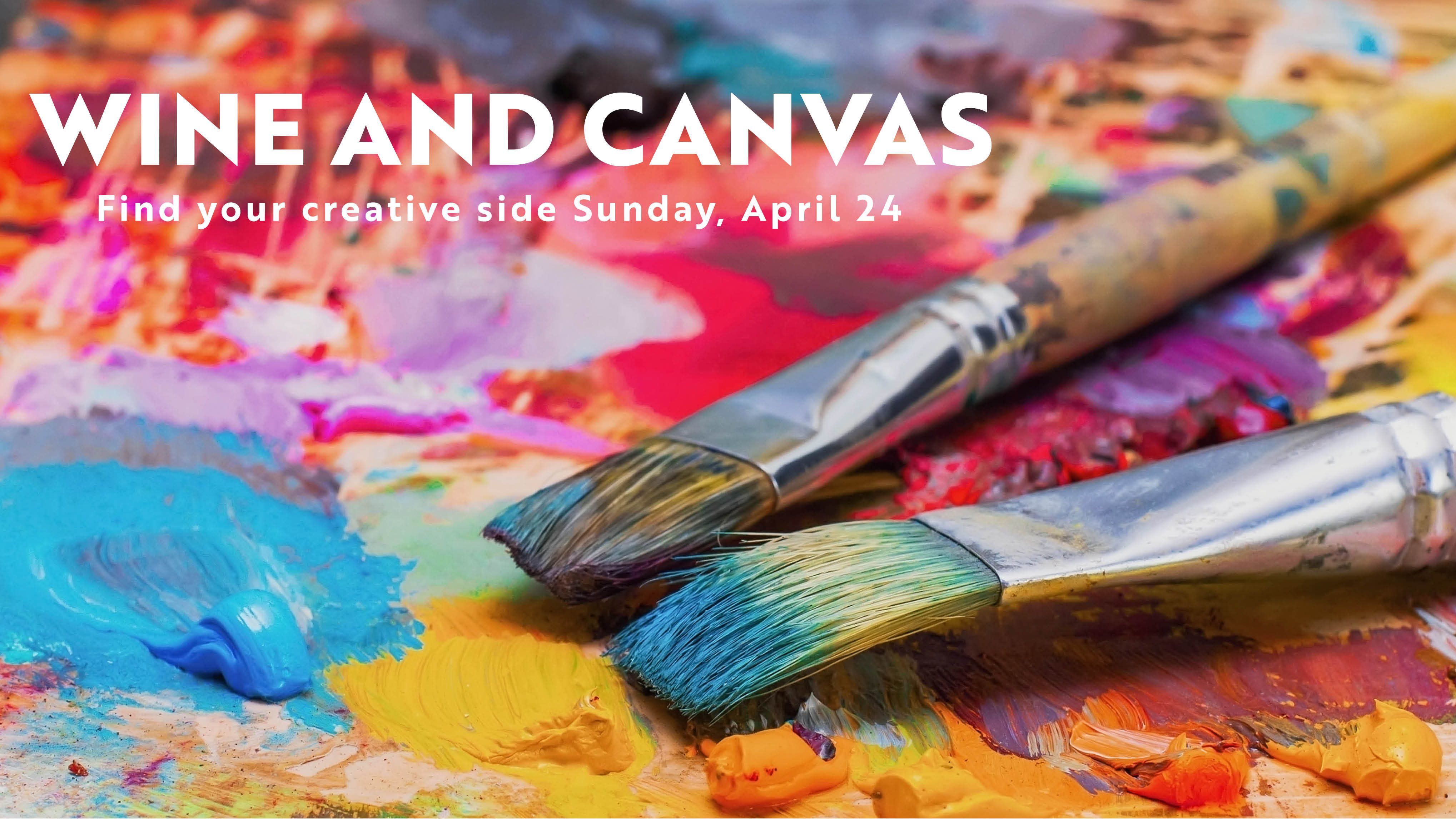 Come to the Federation for Wine and Canvas on April 24