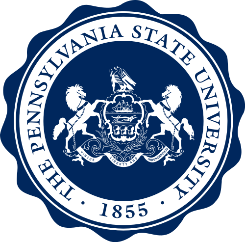 Y34376 - Carved 2.5-D Flat Relief Wall Plaque of the Seal of Pennsylvania State University
