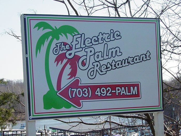 Electric Palm Site Sign