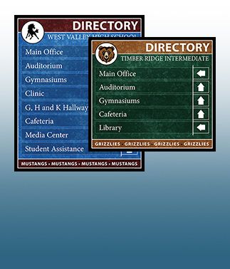 School Directory Boards / Hall Passes