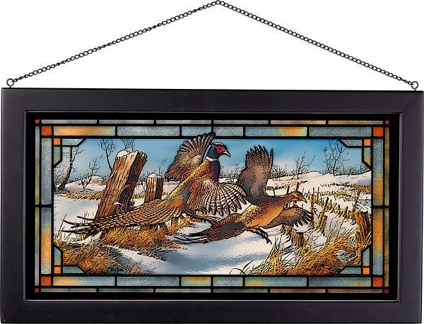 Clearing the Rail Stained Glass Art by Terry Redlin
