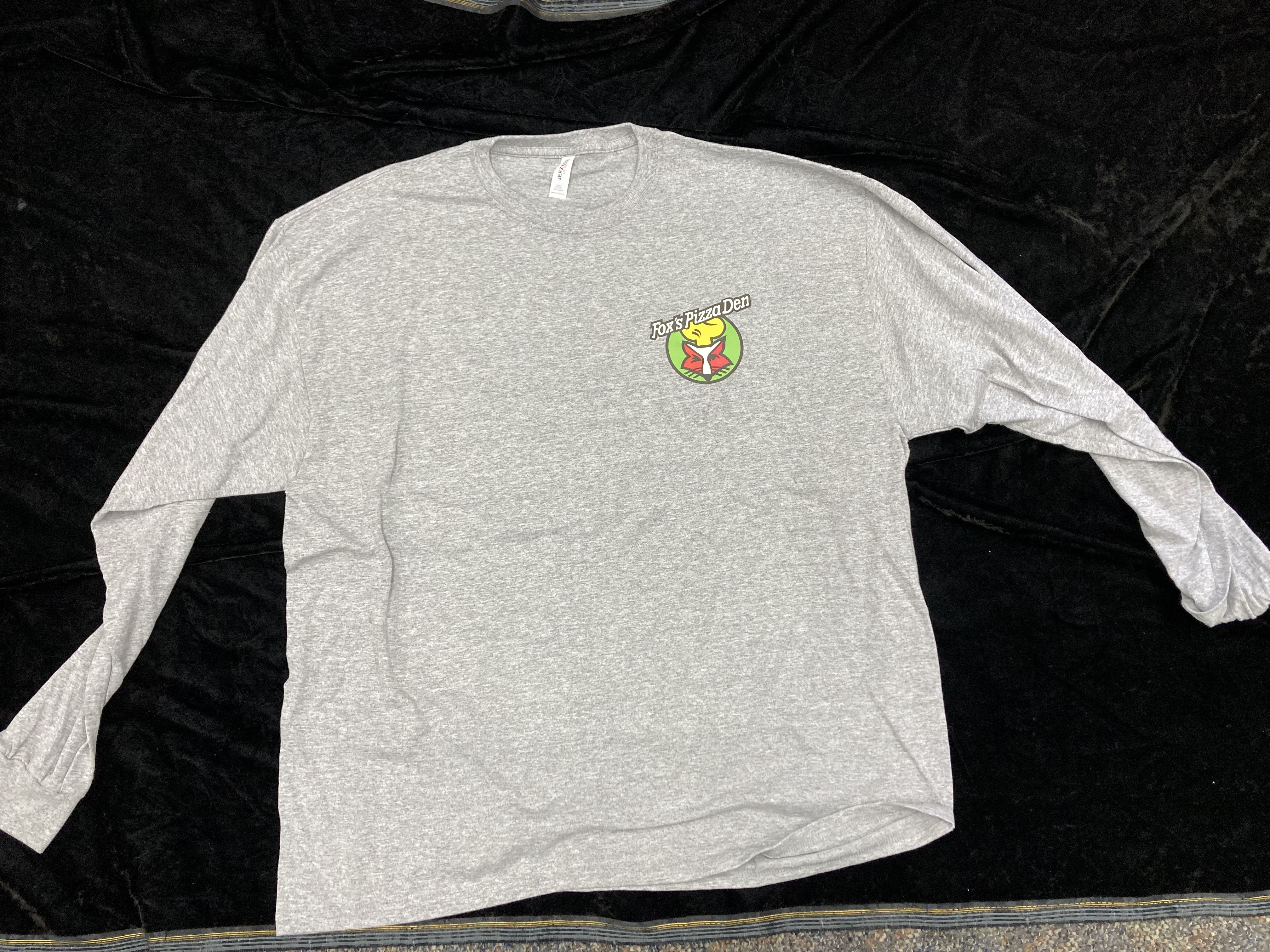 SALE Fox's Logo - 2XL Light Grey Long Sleeve