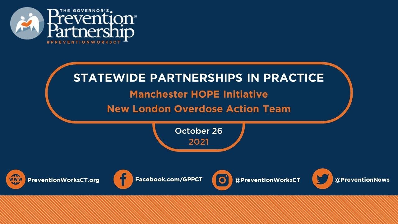 Statewide Opioid Partnerships in Practice - October, 2021