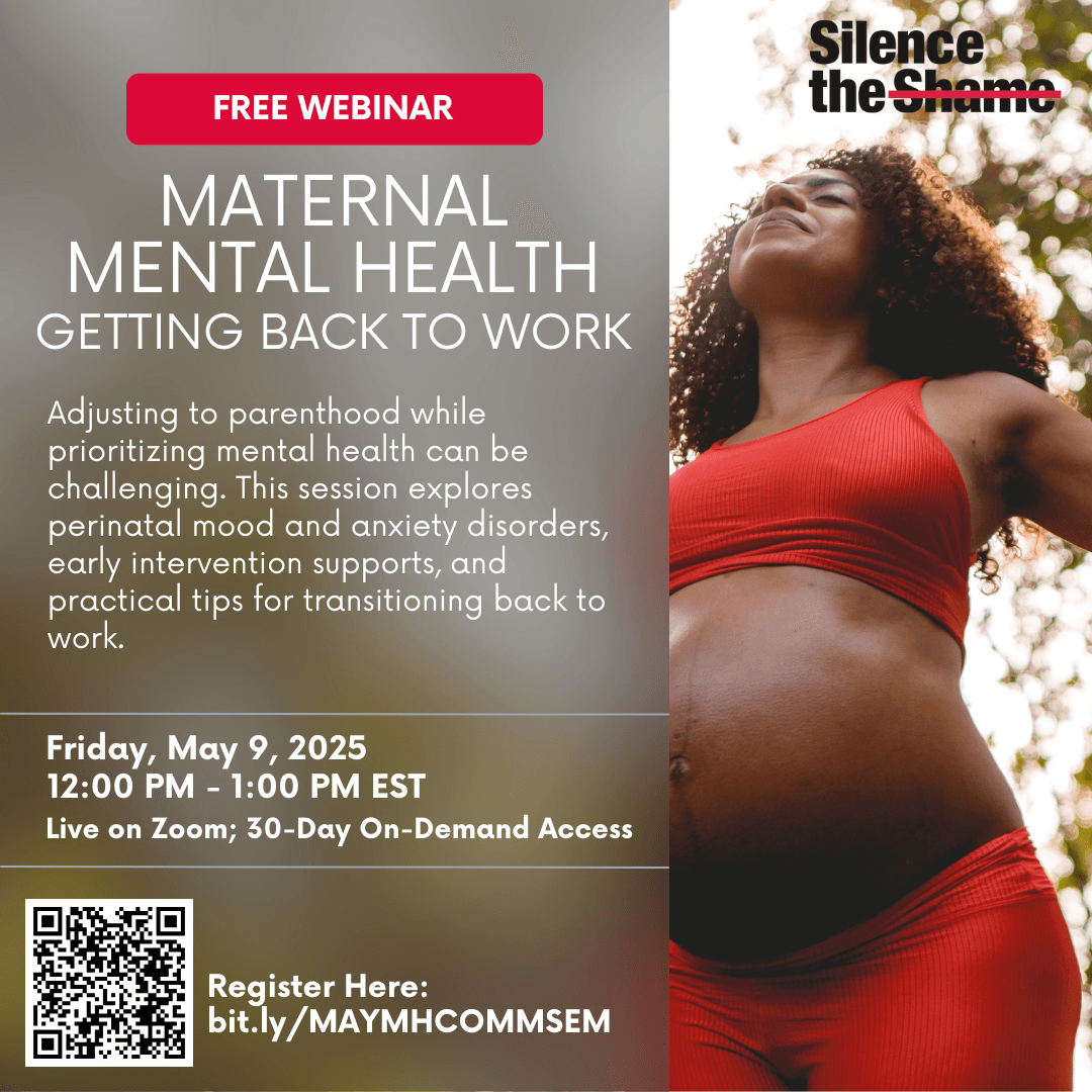 May 9th @ 12PM EST: Maternal Mental Health - Getting Back to Work: Mental Wellness Seminar