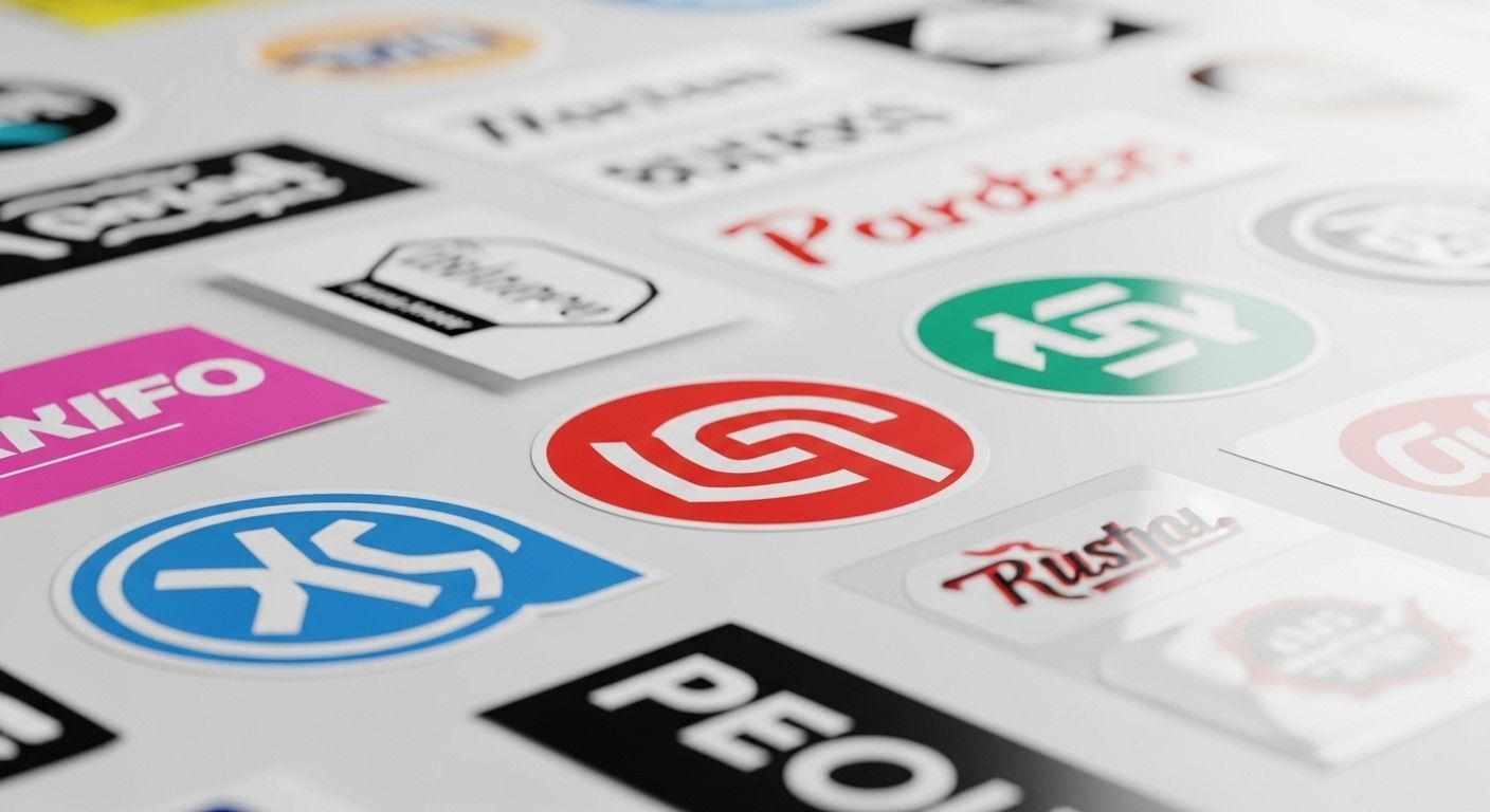 Custom sticker printing in Seattle and Bellevue WA featuring vibrant vinyl stickers, logo decals, and product labels designed for branding, marketing, and promotional use. Same day delivery, fast printing.