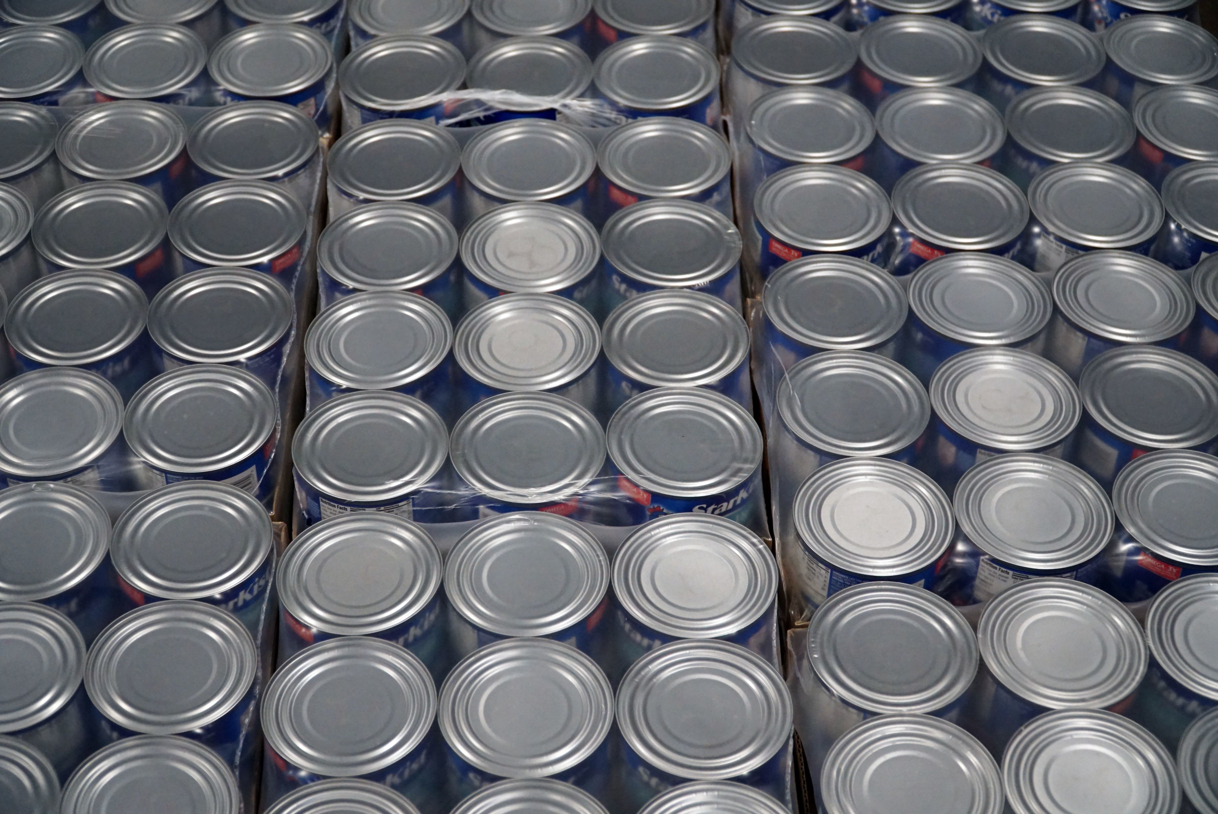 Background image of canned goods