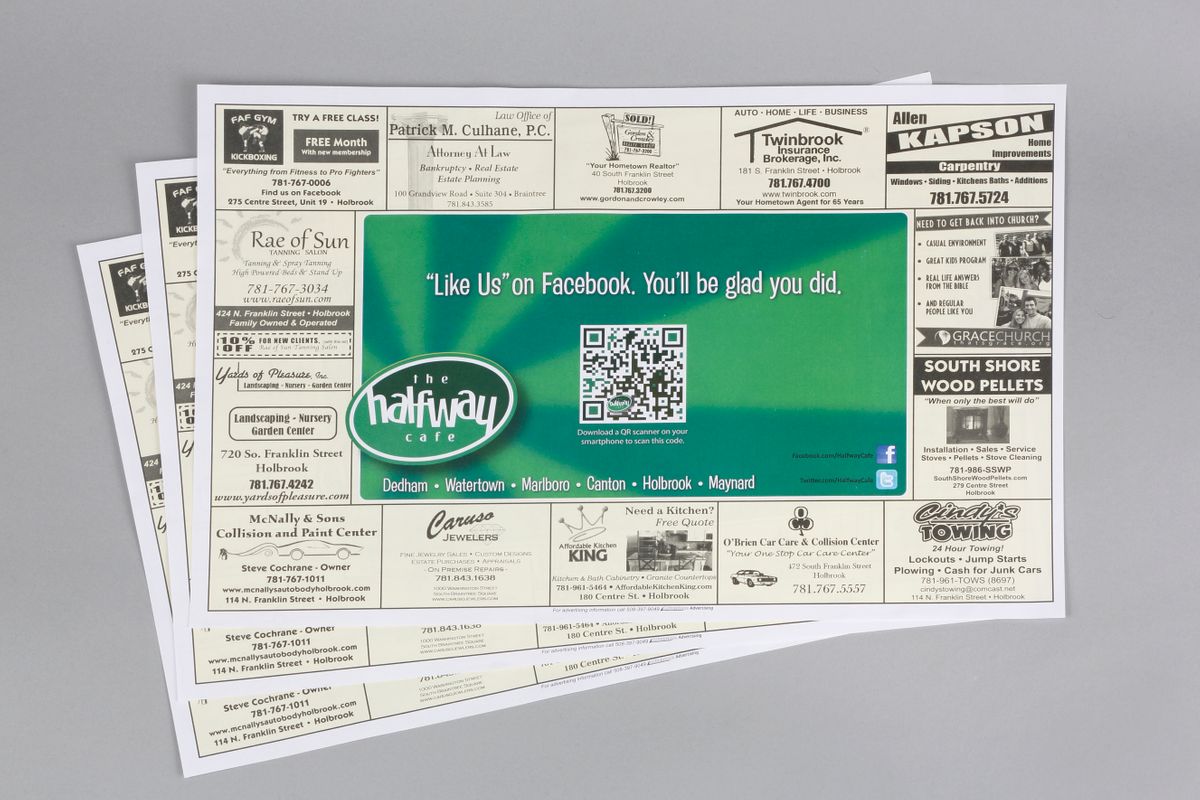 Custom Printer Paper Placemats Elite Envelope & Graphics