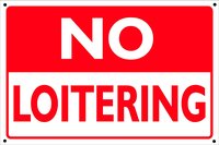 No Loitering
