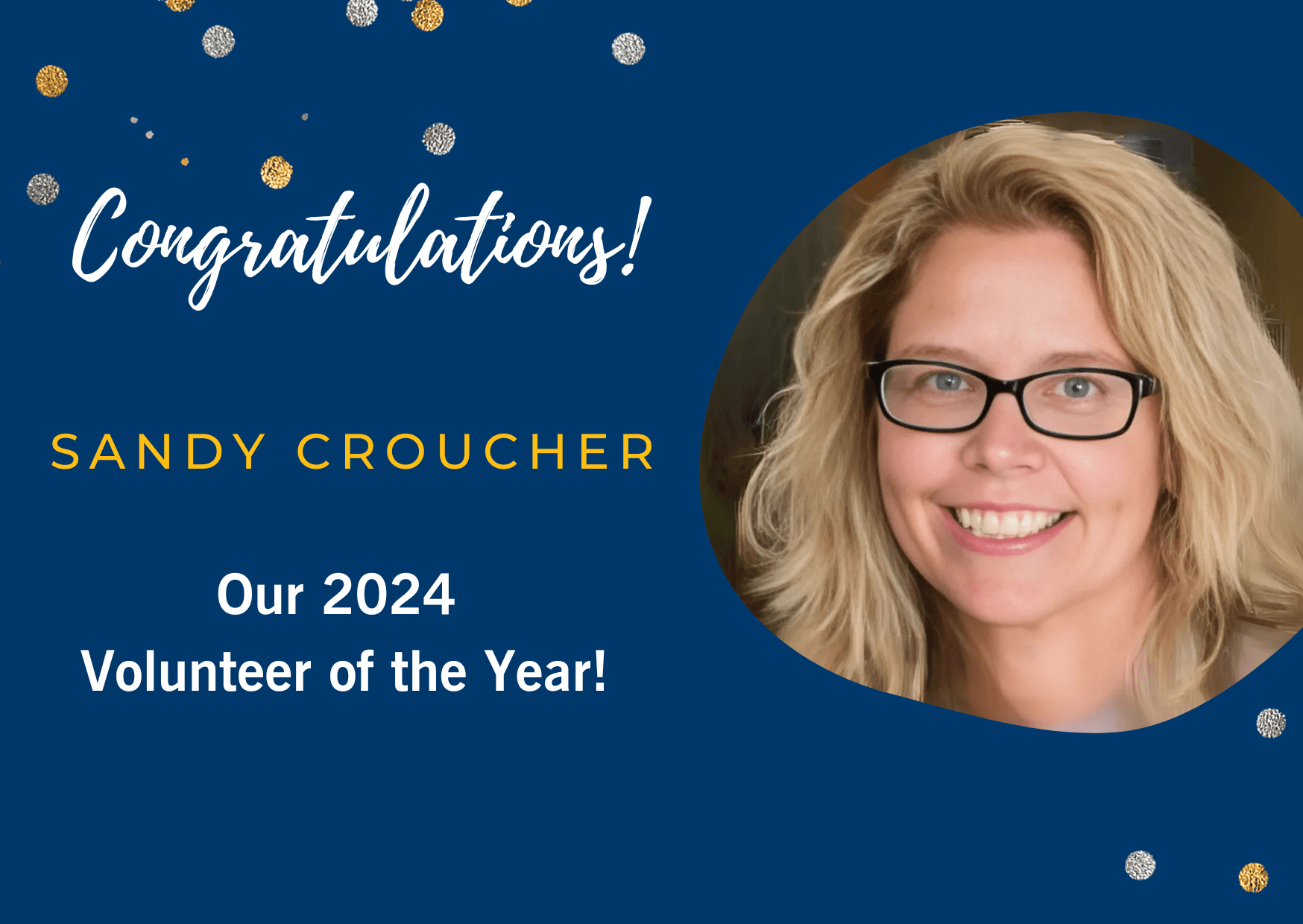 Sandy Croucher Recognized as our 2024 Volunteer of the Year