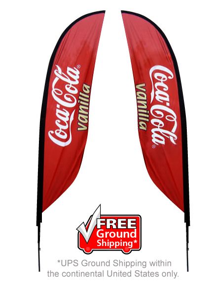 Feather Banner Stand Small Double Sided