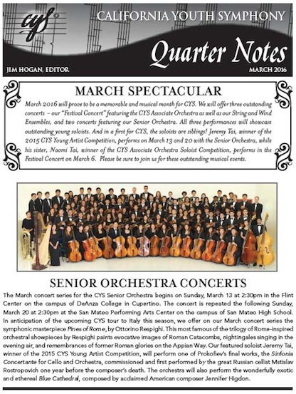 March 2016 Quarter Notes