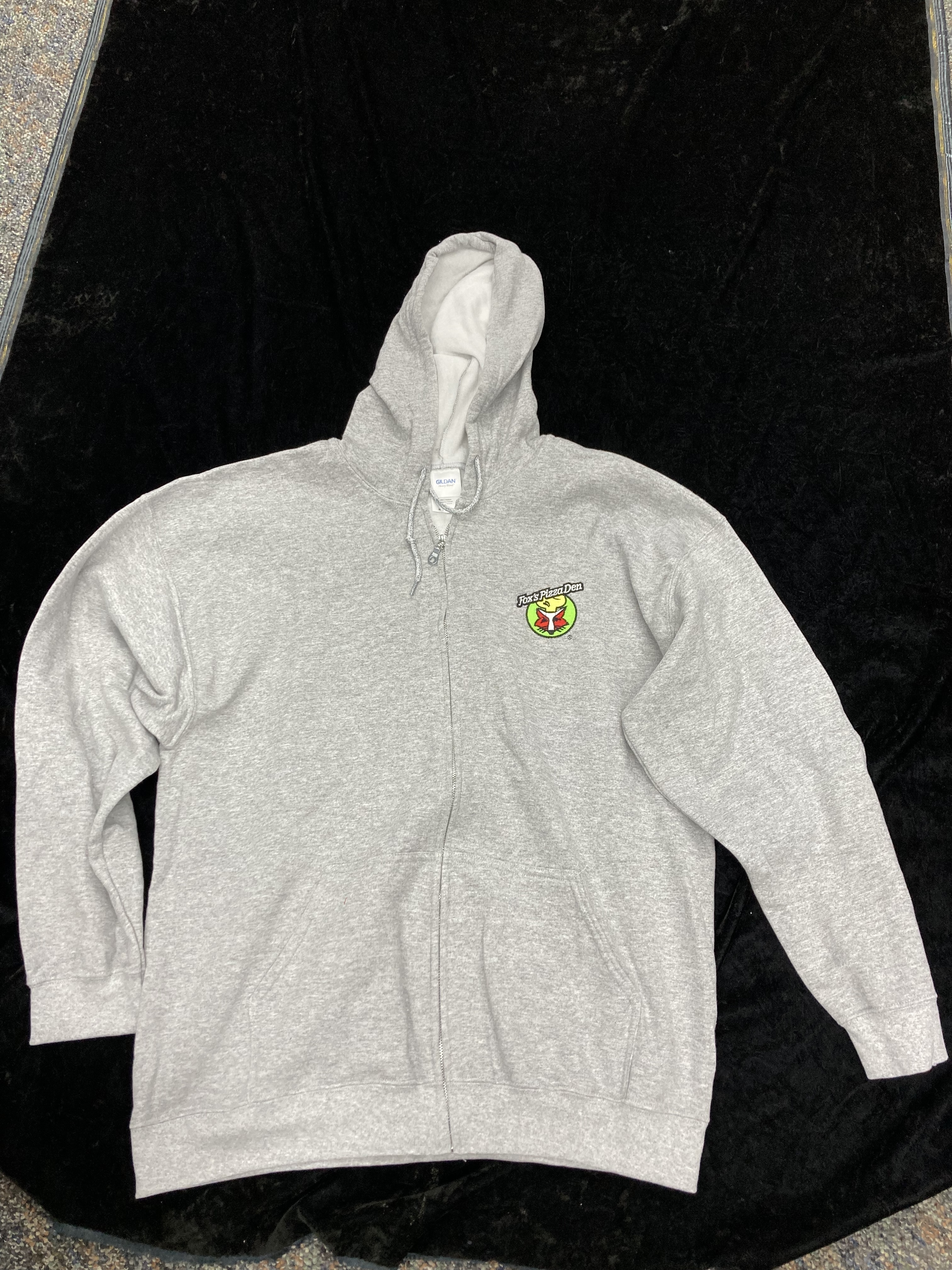 SALE Fox's Logo - XL Sport Grey Full-Zip Hoodie