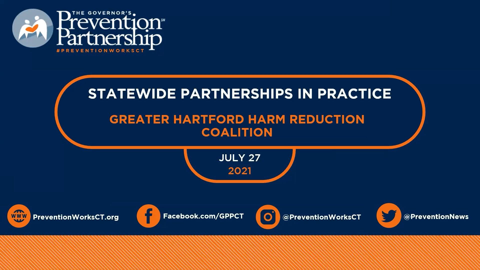Statewide Opioid Partnerships in Practice - July, 2021