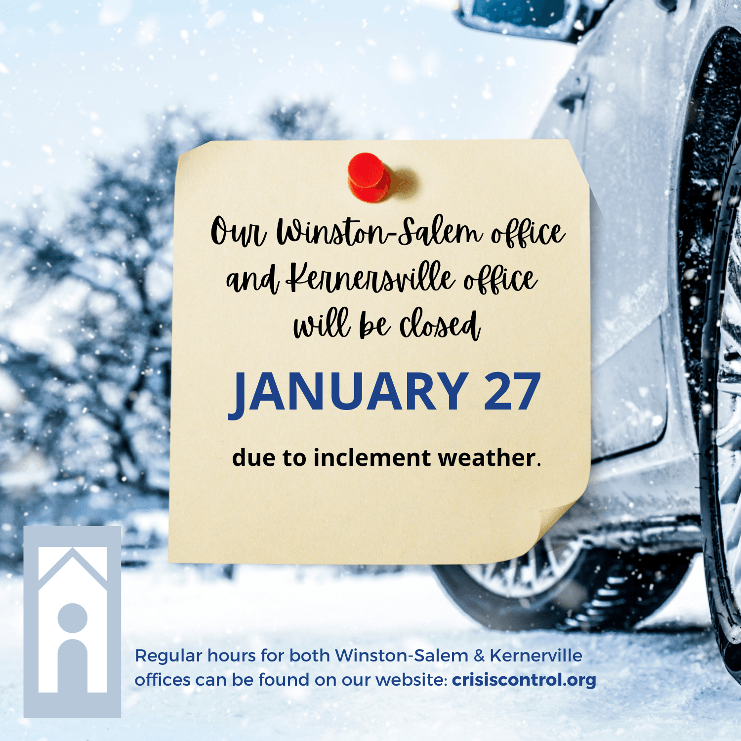 Closed on Tuesday, January 27.