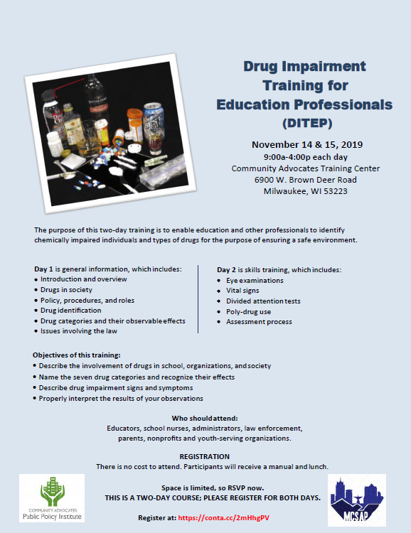 Drug Impairment Training for Education Professionals