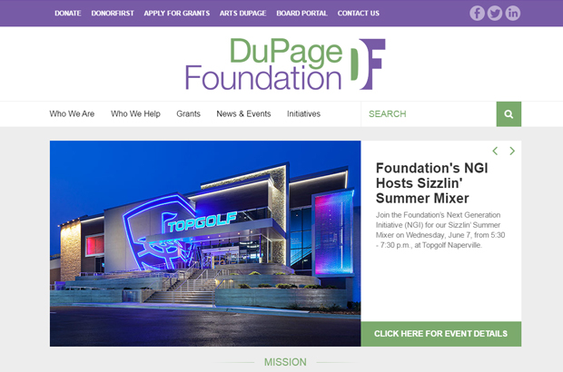 DuPage Foundation Debuts New Website