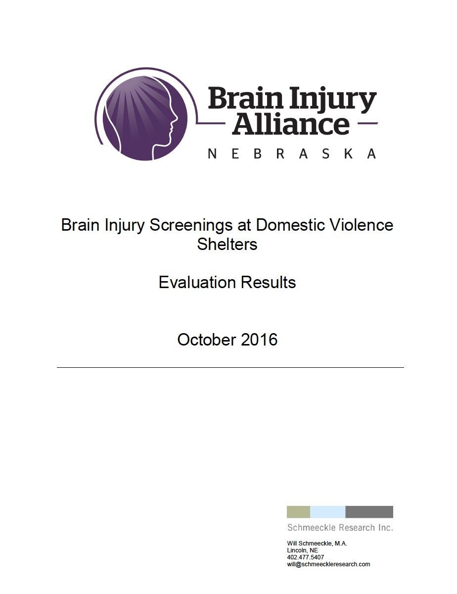 2016 Brain Injury in Domestic Violence Shelters Results
