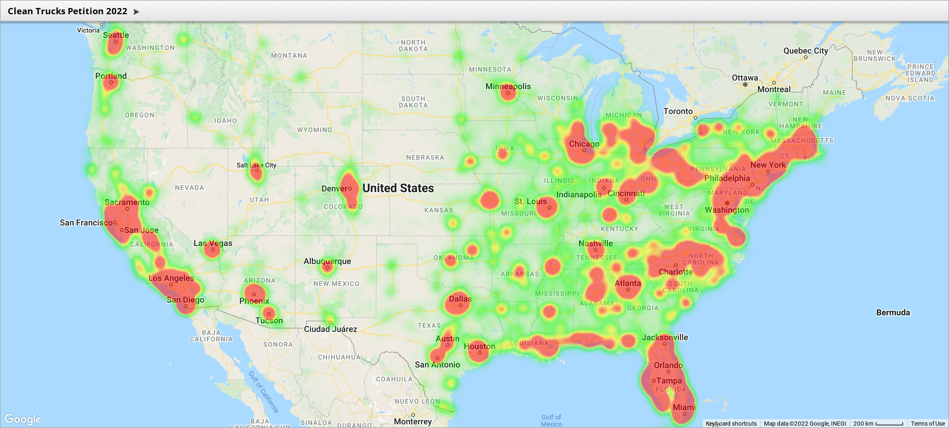 EPA Comments Heat Map