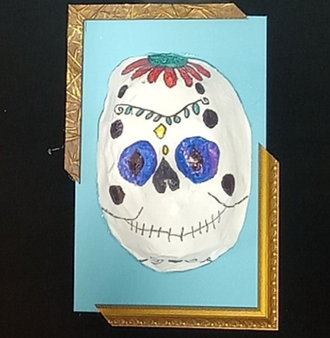 "Dia de los Muertos Masks" by Lori Orlowski's 4th Grade Class