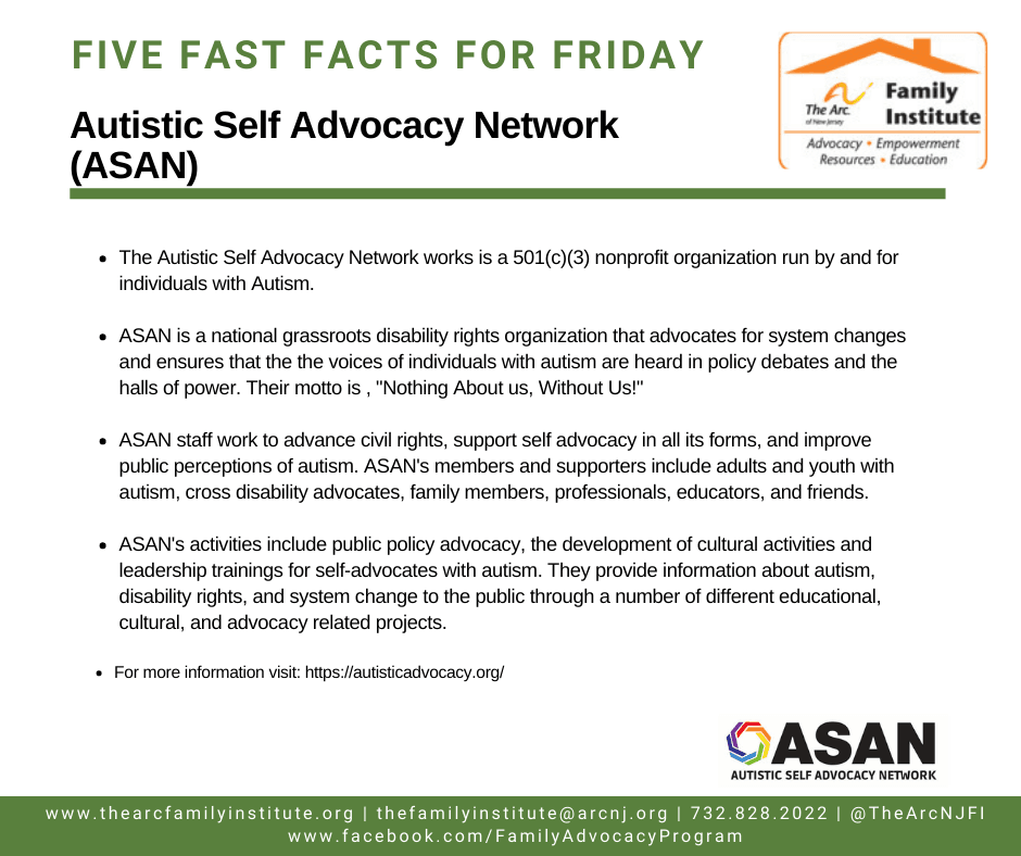 Autistic Self Advocacy Network (ASAN)