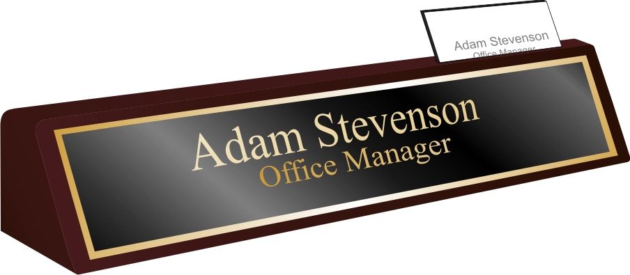 Executive Desk Plates By Signsations