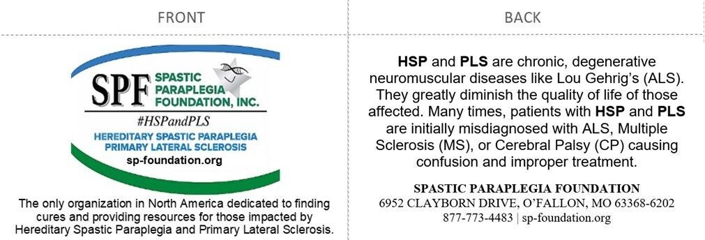 HSP and PLS Information Card