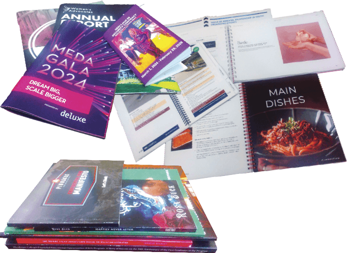 Booklets: Perfect Bound, Saddle Stitched, Coil Bound, and Wire-O Bound Printed Booklets