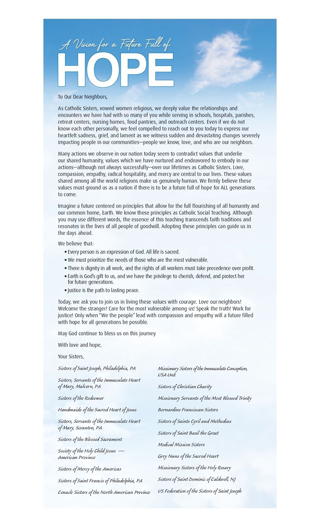 Inquirer Letter